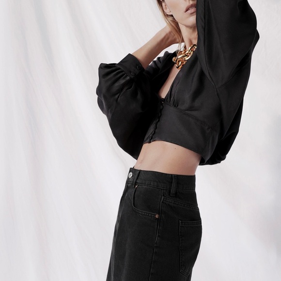 ZARA ZW PREMIUM THE ‘90S BERMUDA SHORTS - Picture 4 of 15